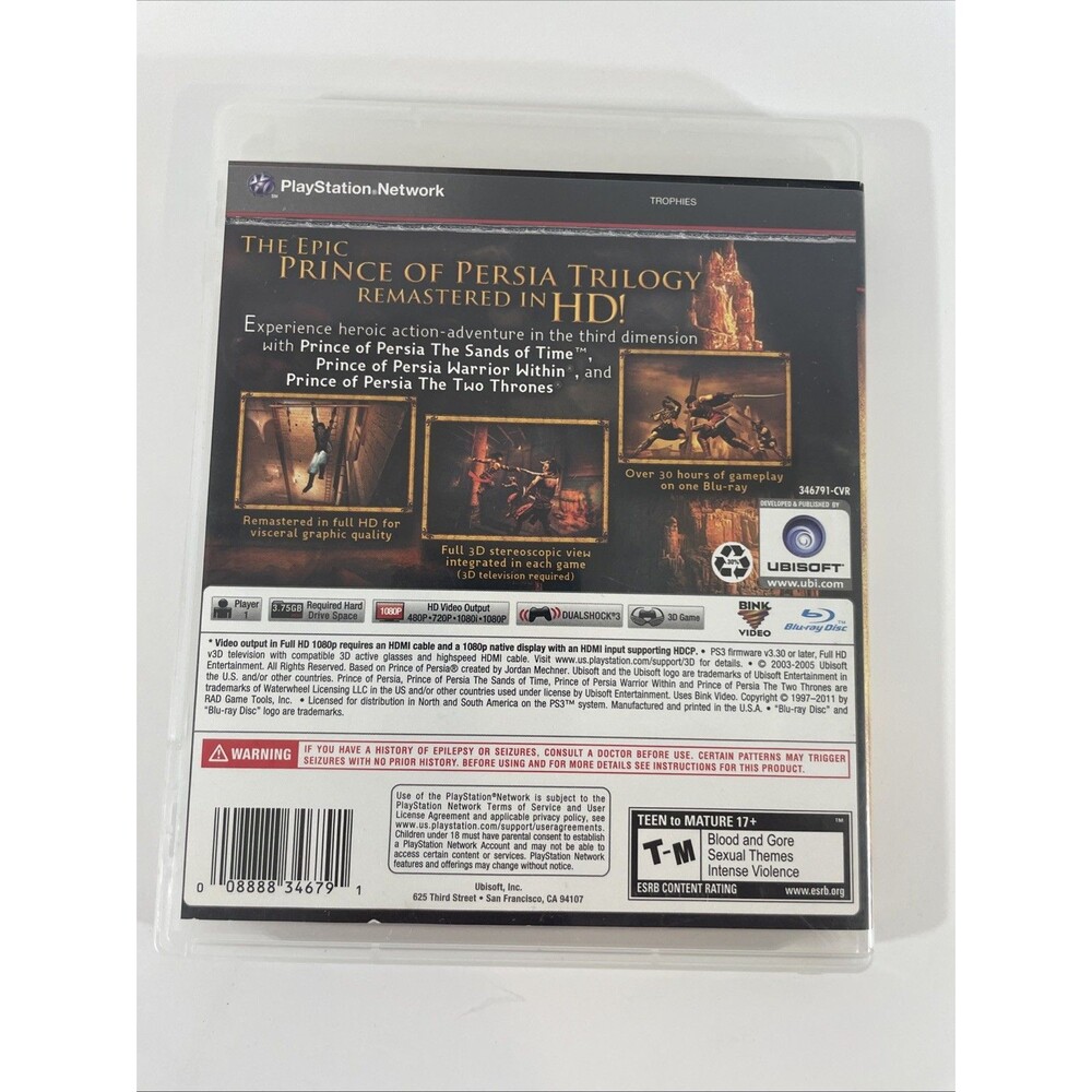 Prince of Persia Trilogy HD - Sony PlayStation 3 Complete - Picture 2 of 6